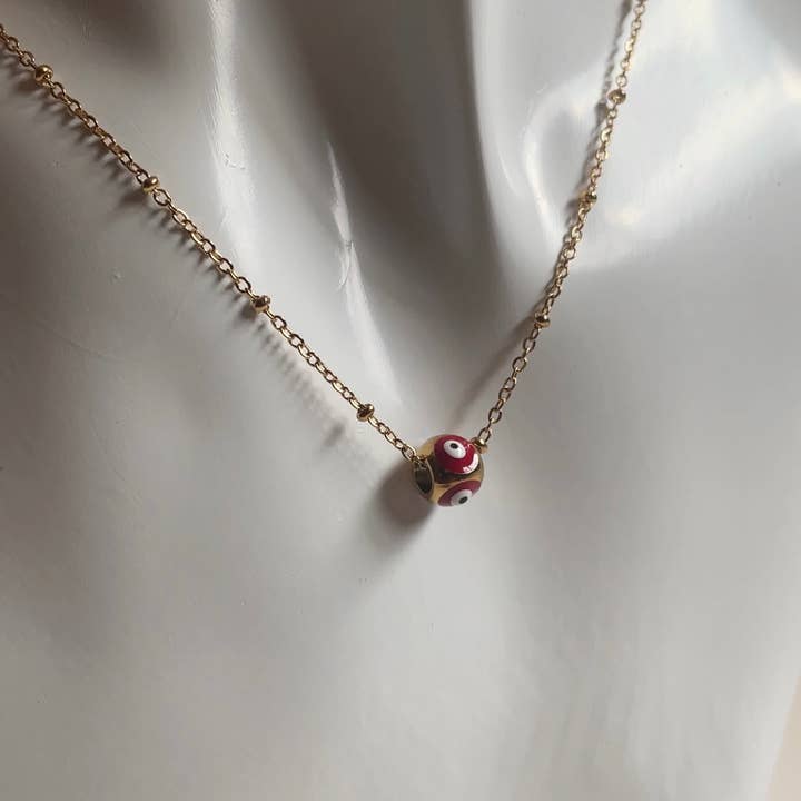 High Vibe Sentiments - Wholesale Pendant/Charm Necklace - Evil Eye Drop Necklace 5