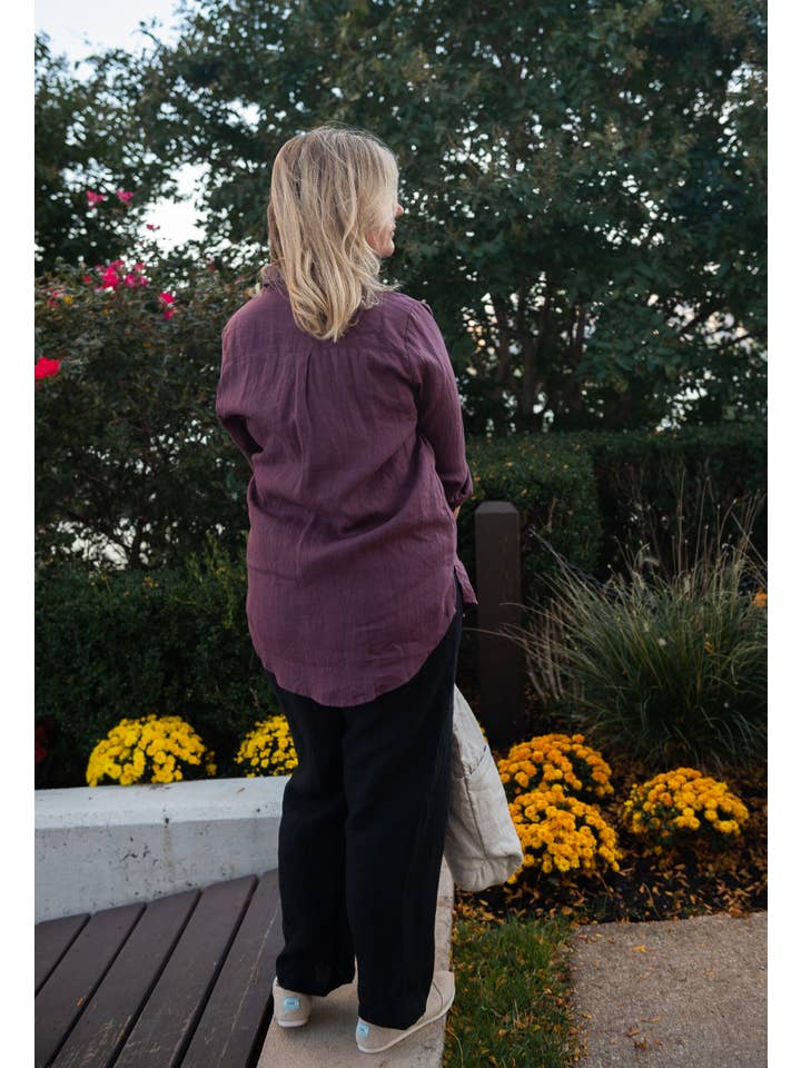 VIKOLINO - Wholesale Button Down Shirt - Women's - Linen Boyfriend Shirt5