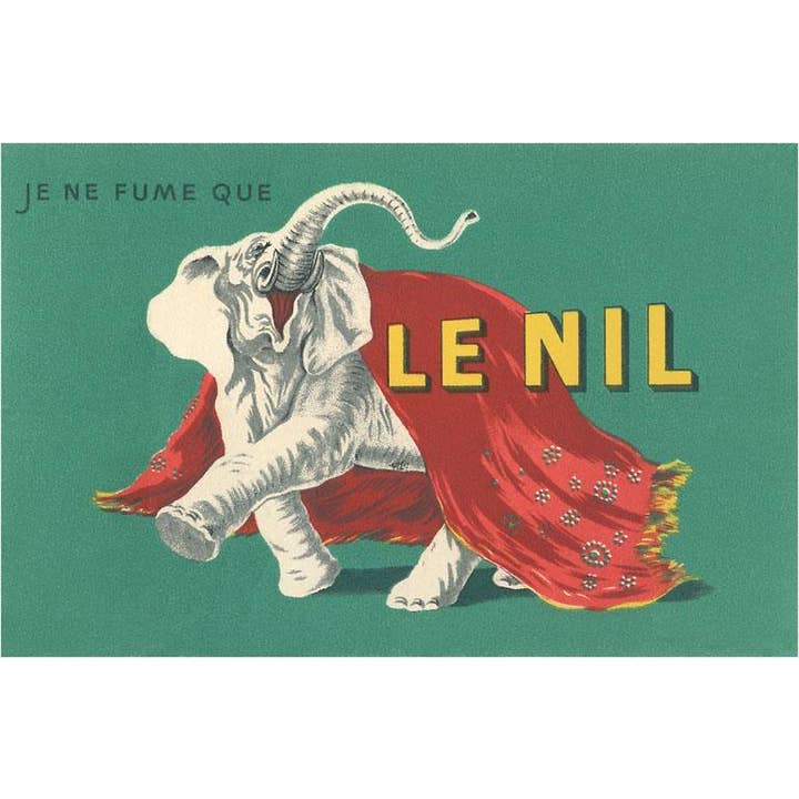 Found Image Press - Wholesale Stationery/Notecard Set - Greeting Card FG-240 Laughing Elephant with Blanket