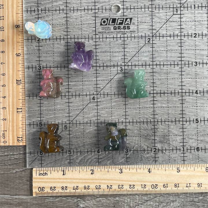Keystone Crystals - Wholesale Decorative Figurine - Gemstone Squirrel Figurines Small – Assorted Carved Crystal8