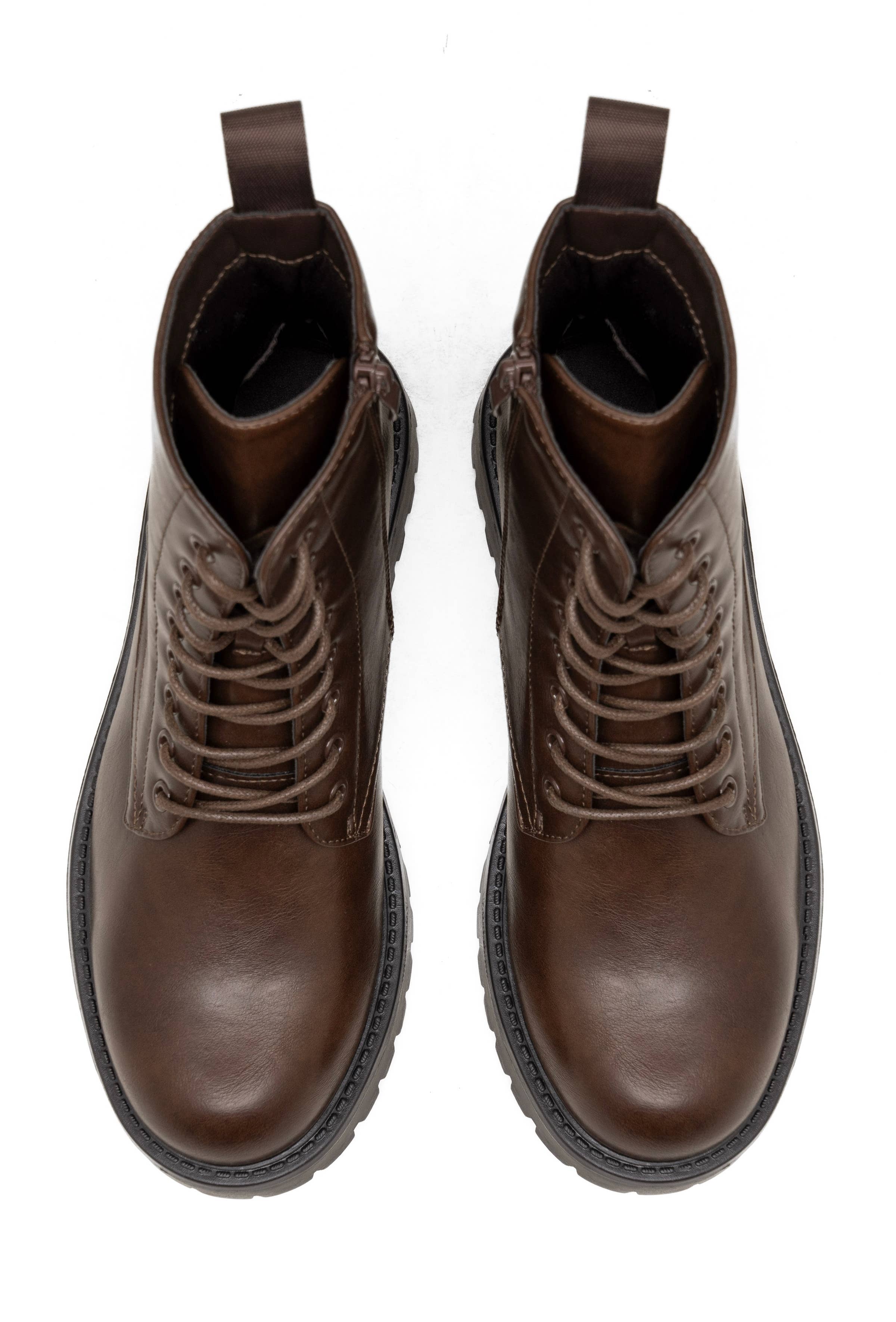 C'M PARIS - Wholesale Combat/Military Boots - Women's - Lace-Up Combat Boot with Lug Sole 92666