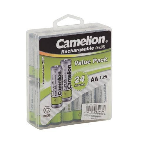 Camelion AA Ni-Cd Rechargeable Batteries 800mAh - 24 for wholesale by Camelion Battery