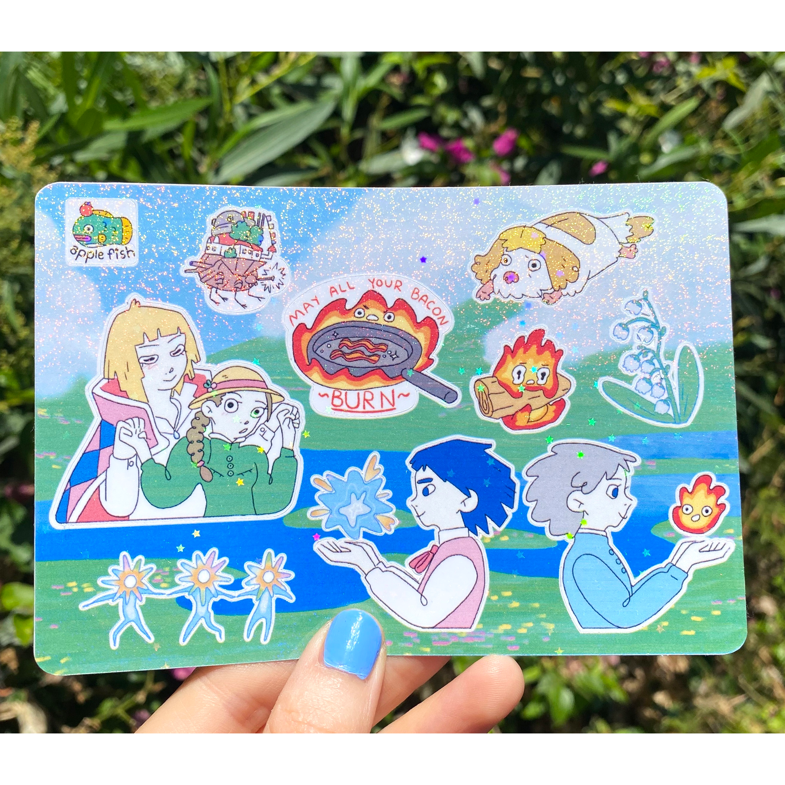 applefish LLC - Wholesale Sticker - Howl's Moving Castle Sticker Sheet1