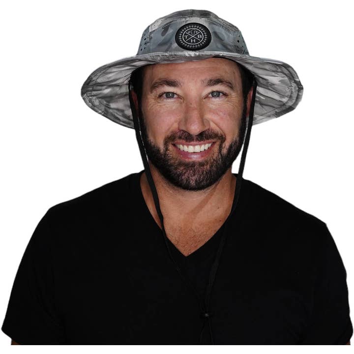 The Heartbeat Brand - Wholesale Bucket Hat - Unisex - THB Boonie | Sun Hat | Gray Camo1