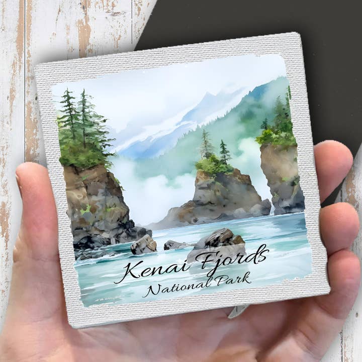 Imán de nevera del Parque Nacional de los Fiordos de Kenai, Alaska para venta al por mayor de Avery Lane Gifts