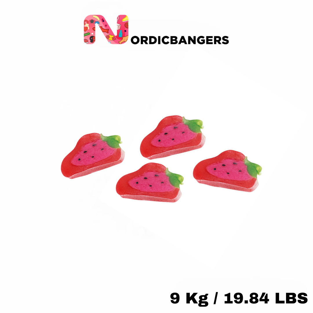Nordicbangers - Swedish Candy Supply - Wholesale Gummy - Svenskt Godis - JORDGUBBS Lakritsskivor2