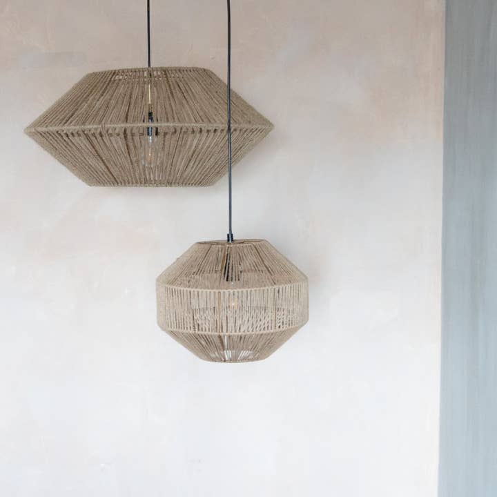 EARTHWARE - Wholesale Chandelier/Hanging Light - Zina jute hanging lamp
