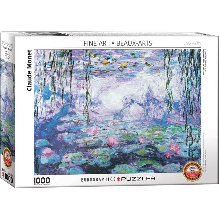 Water Lilies for wholesale by Eurographics Puzzles USA