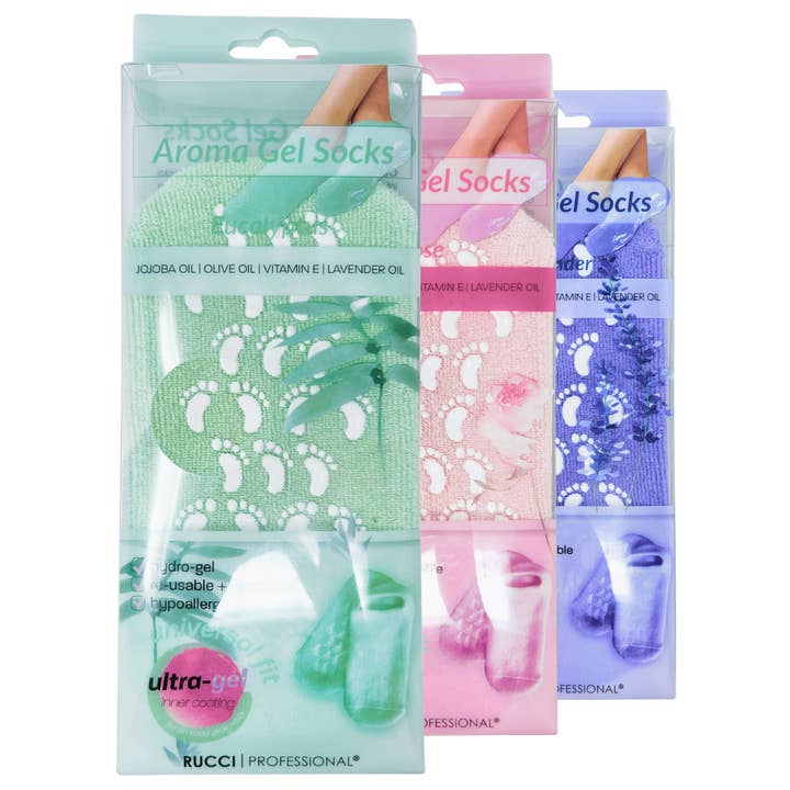 Rucci Professional - Wholesale Moisturizing Socks - RL403 Moisturizing Gel Booties – Hydrating Aromatherapy Foot7