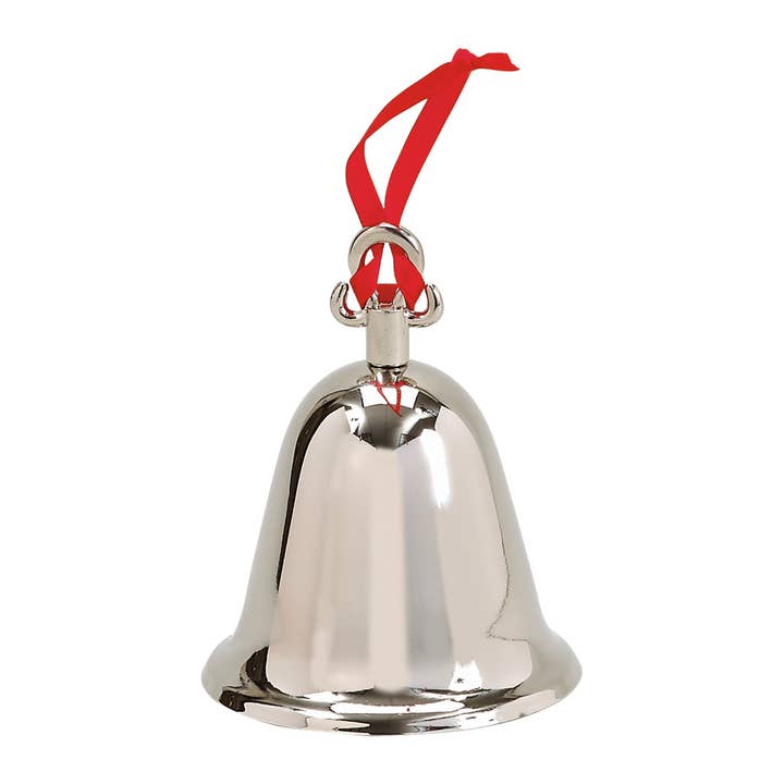 Kerstbel met rood lint, Np 3,25" Ht voor wholesale door Creative Gifts International Inc.