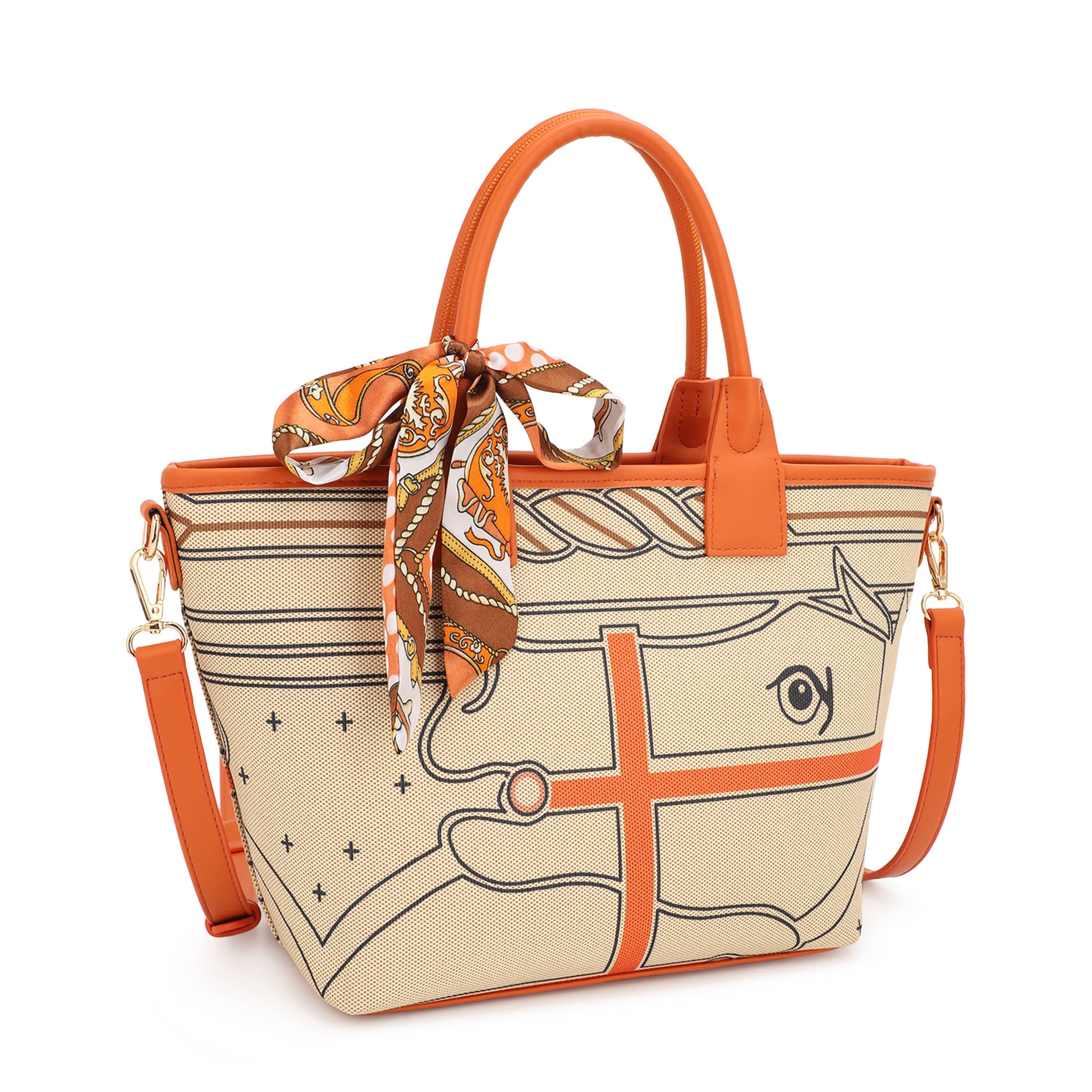 KAYLA+AVA - Wholesale Tote Bag - Women's - SHRIYA PRINTED TOTE BAG WITH SCARF8