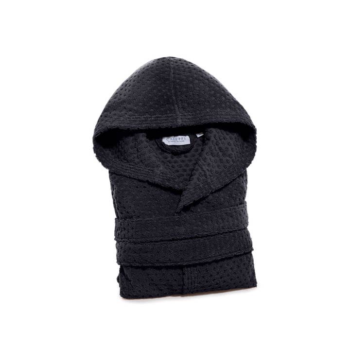 Albornoz con Capucha de Algodón Sirena '99 Spugnissima Color Sólido para venta al por mayor de caleffi spa