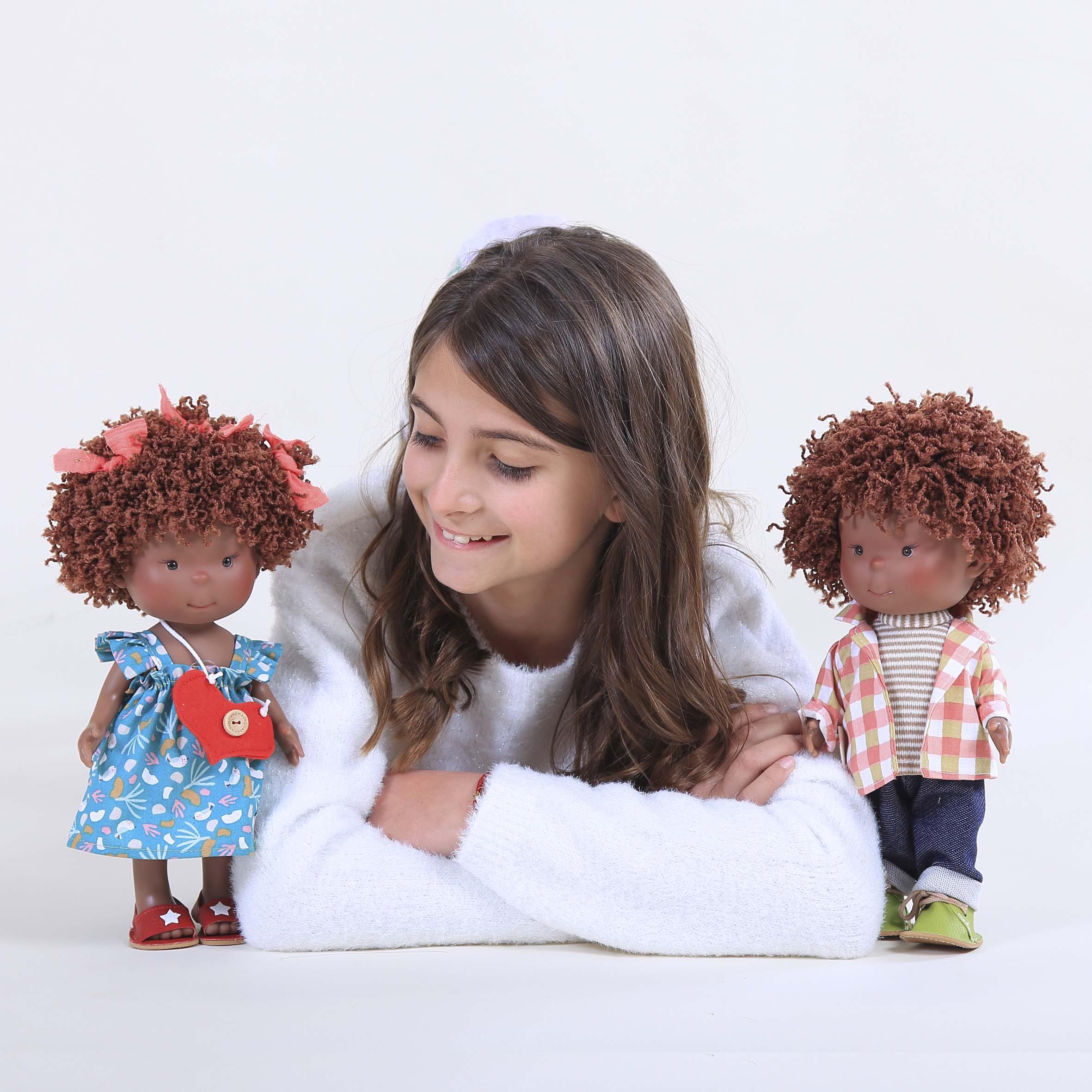 Nines Artesanals d'Onil Dolls - Vente Poupée – enfant - Poupée PIPPA MULATA printemps en vinyle, 30 cm, corps régulier ou articulé6