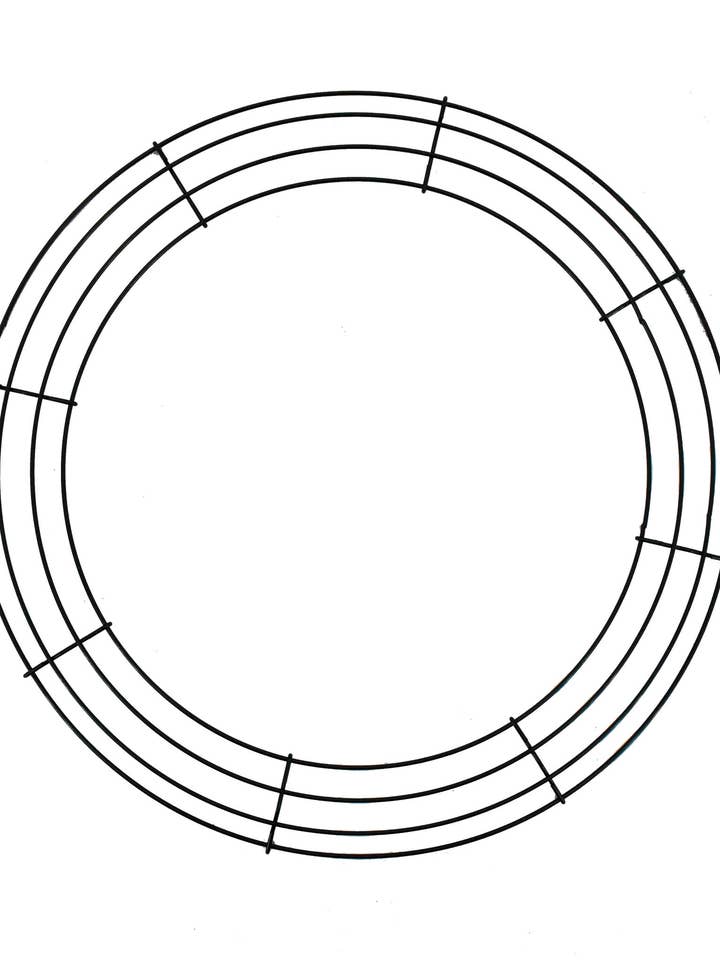 Forme de couronne en fil métallique de 18 pouces pour la vente par Tremont Floral Supplies