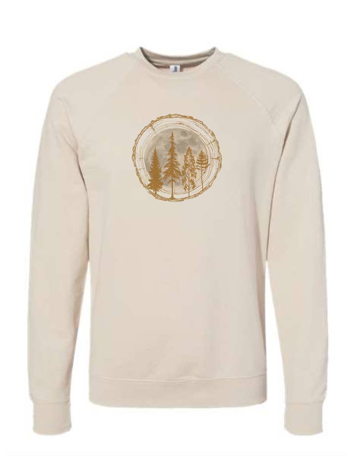 Tree Ring aus Fleece mit Rundhalsausschnitt für den Großhandel von Wyld Earth