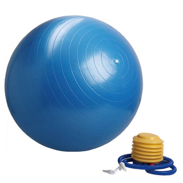 Zen'Arôme - Wholesale Sports ball - Blue Yoga Pilates Ball - Diameter 65cm - Pump Included3