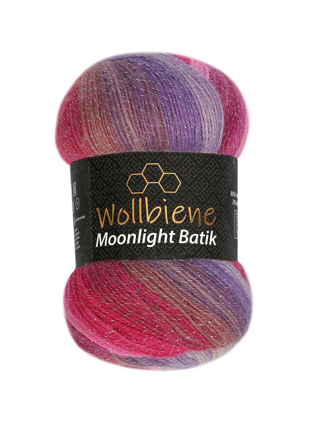 Wollbiene - Wholesale Yarn - woolen bee moonlight glitter batik crochet knitting wool14