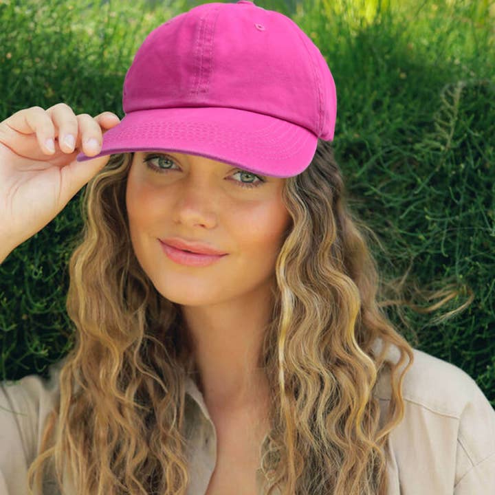 ACCITY - Wholesale Baseball Cap - Women's - Parent-Child Neon Baseball Cap - Soft Brim Sun Hat CWAH122221