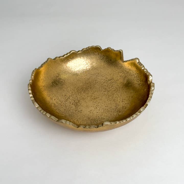 India Handicrafts Inc - Wholesale Decorative Plate/Dish/Bowl - Gilded Texture Bowl5
