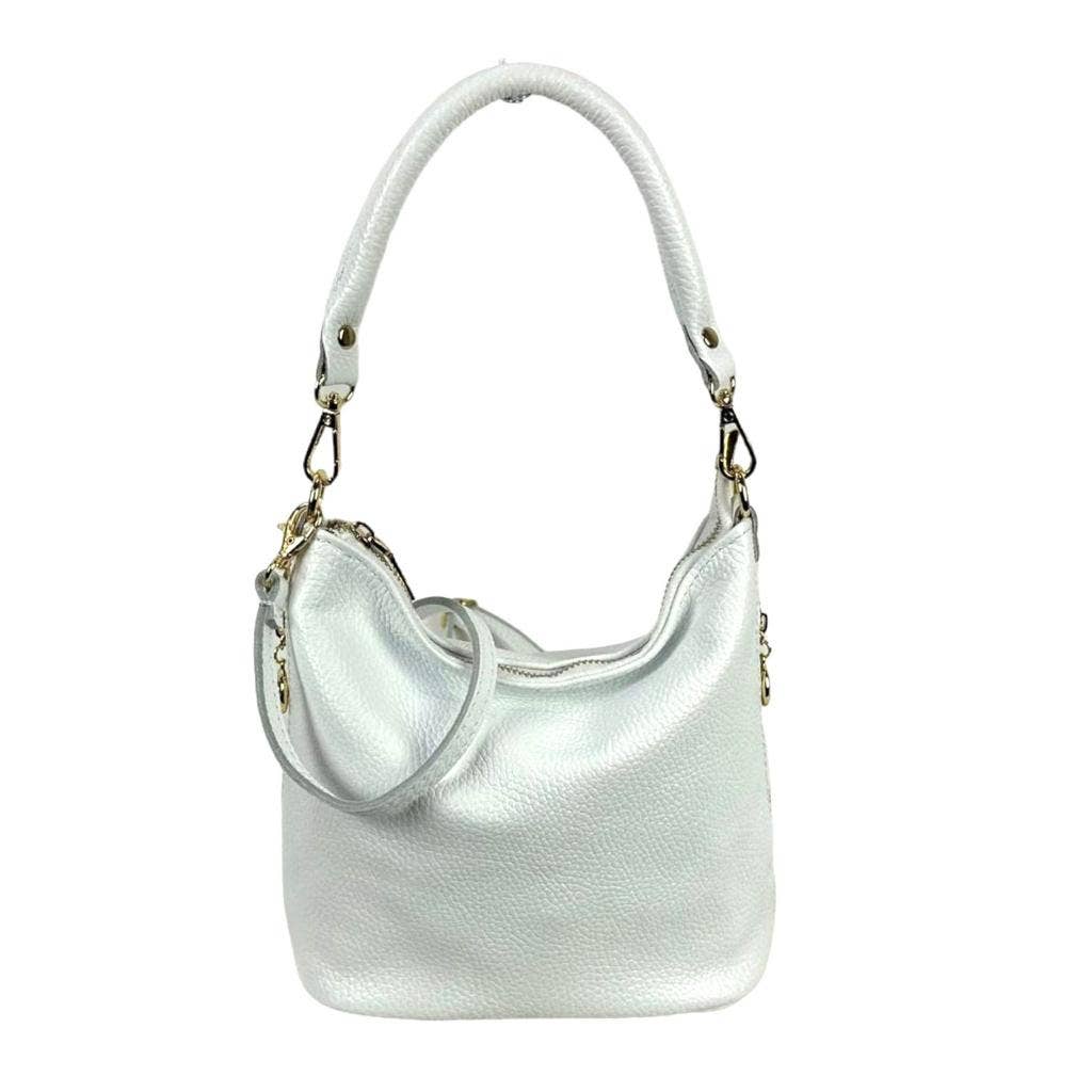 Chenson & Gorett – Engroshandel Skuldertaske – til kvinder – Lædertaske med dekorative lynlåse på siderne11