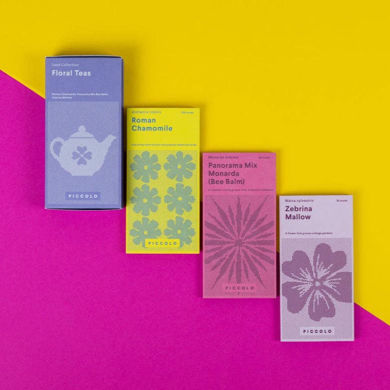 Piccolo Seeds - Vendita all'ingrosso Semi di piante - Tisane floreali - Collezione deluxe di 3 bustine di semi1