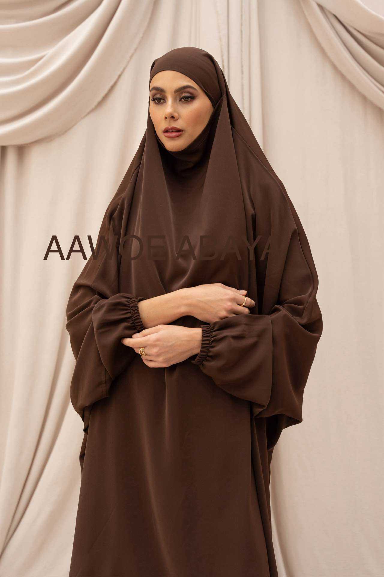 Aawoe Abaya - Wholesale Kaftan - Women's - Jilbab with Medina silk palazzo pants - 2355