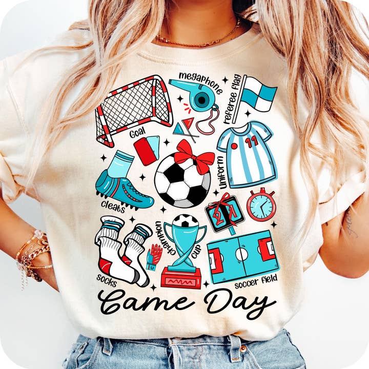 Game Day Soccer Coquette Sweatshirt, Retro Soccer T-Shirt and other Purchase Wholesale soccer jerseys aaa quality. Free Returns & Net 60 Terms on Faire trending on Faire.