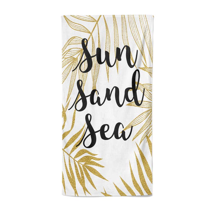 Sun Sand Sea Palm Leaves Strandtuch für den Großhandel von NOSO Home