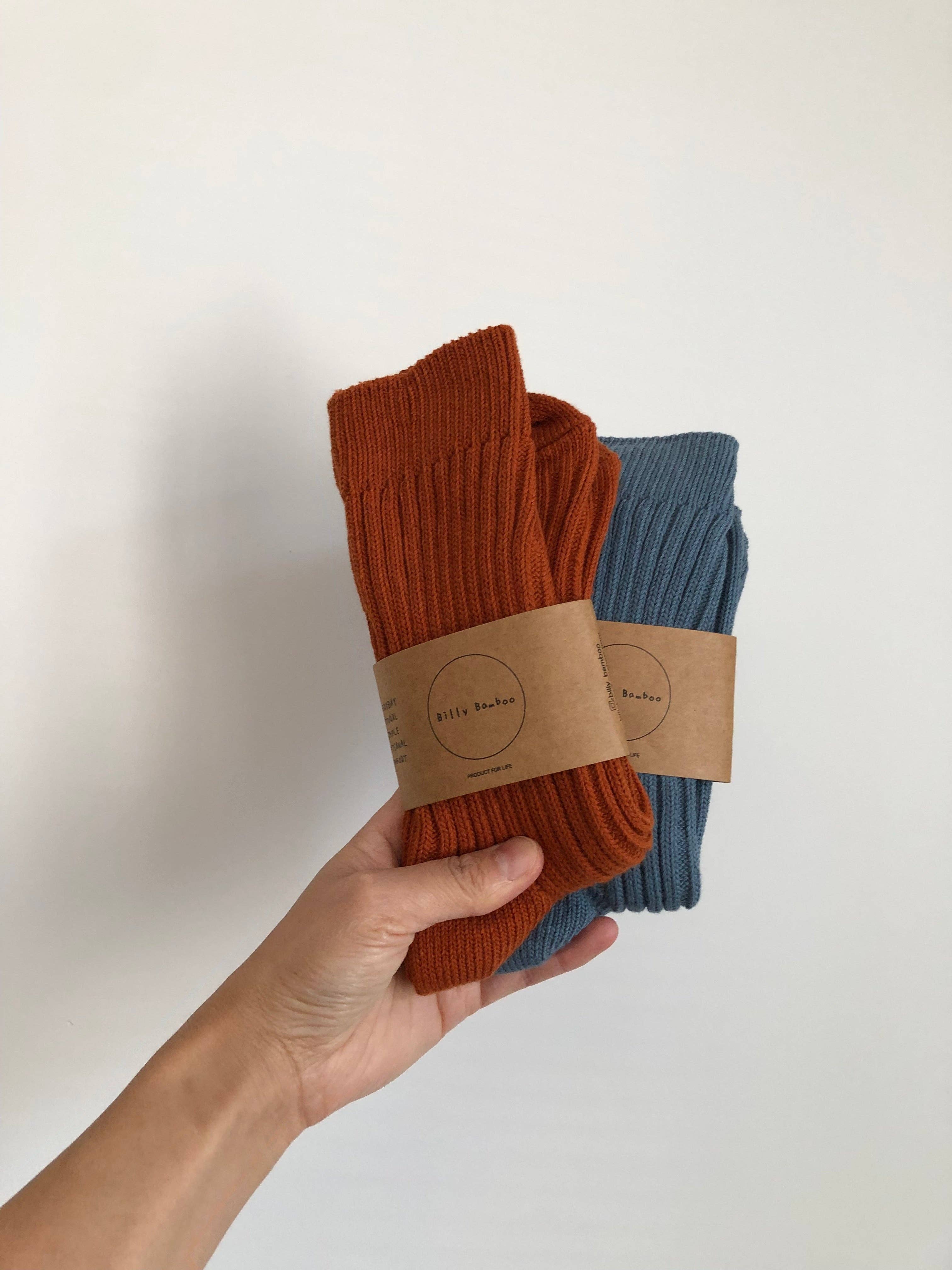 Billy Bamboo - Wholesale Socks - Unisex - RIBBED COTTON HIGH SOCKS - pastel23