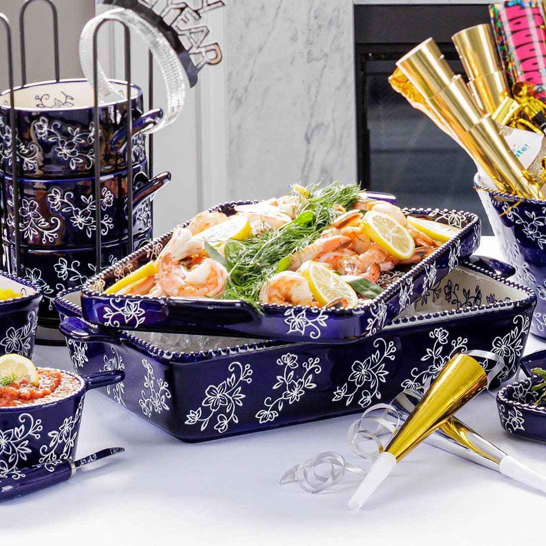 Temp-tations - Wholesale Baking Dish - Temp-tations Stoneware 13x9 Baker - 5 designs11