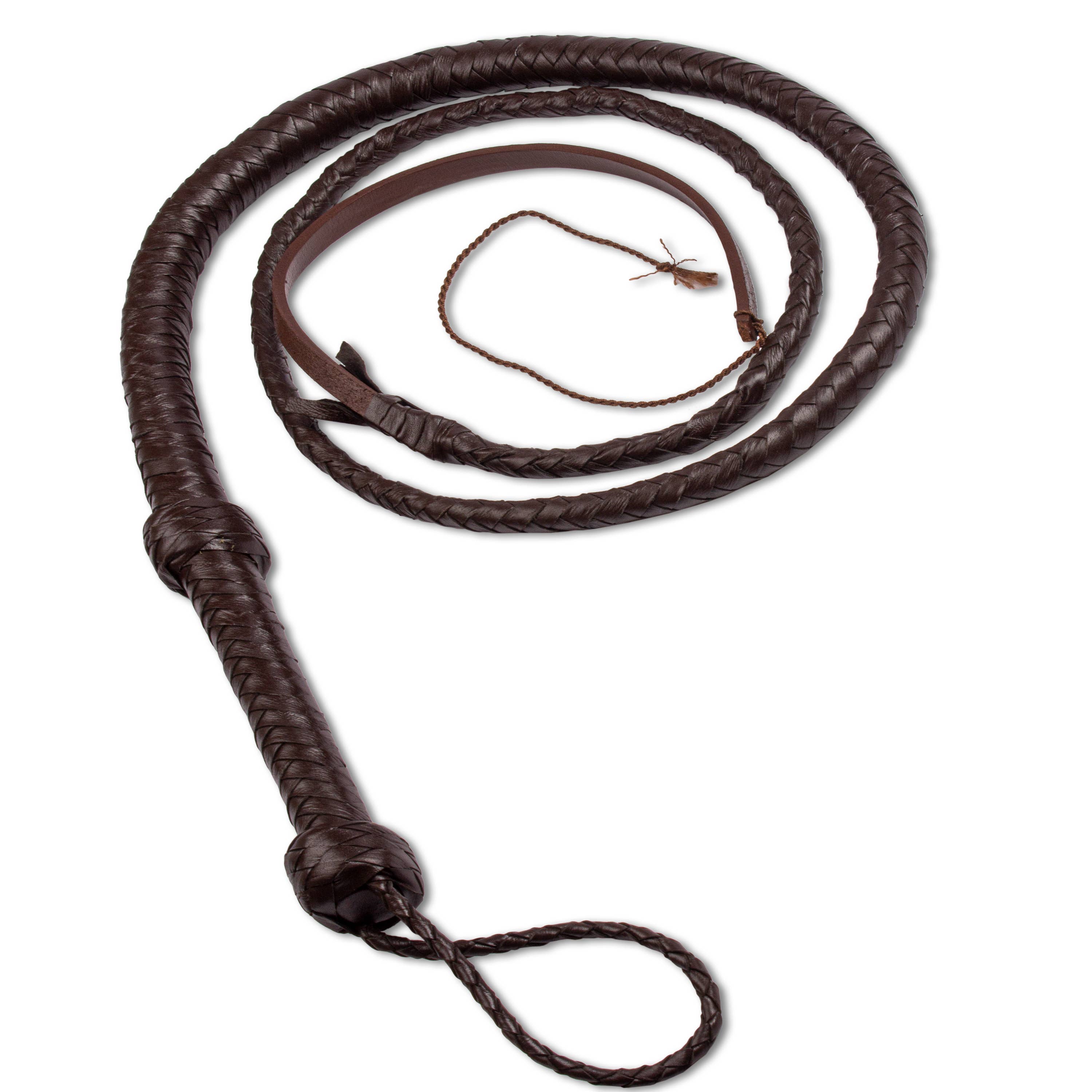 Hadzam - Wholesale Horseback Riding Gear - HADZAM Brown Indiana Jones Leather Bull Whip Cracking Sound6