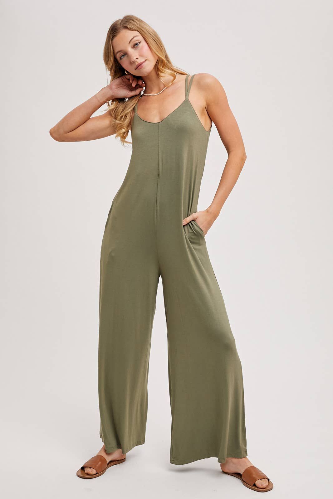 Bluivy - Wholesale Jumpsuit - Women's - CRISS-CROSS BACK WIDE LEG JUMPSUIT32