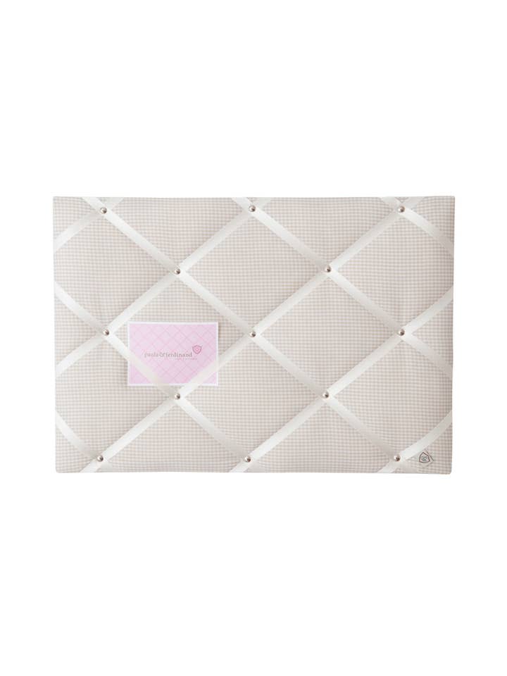 memo board VICHY checked beige - cream for wholesale by Paula & Ferdinand