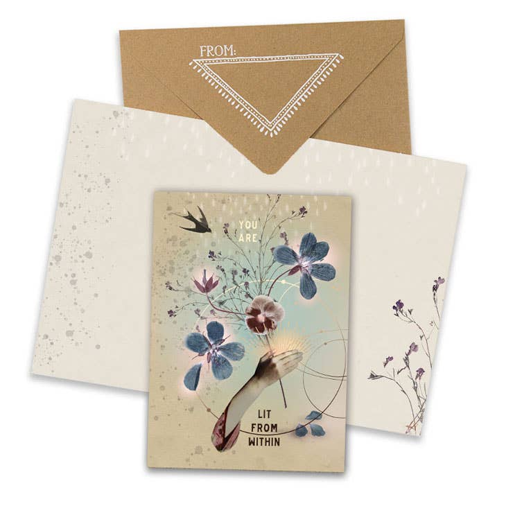 PAPAYA - Venta al por mayor Tarjetas de felicitación - Tarjeta de felicitación, iluminada desde dentro1