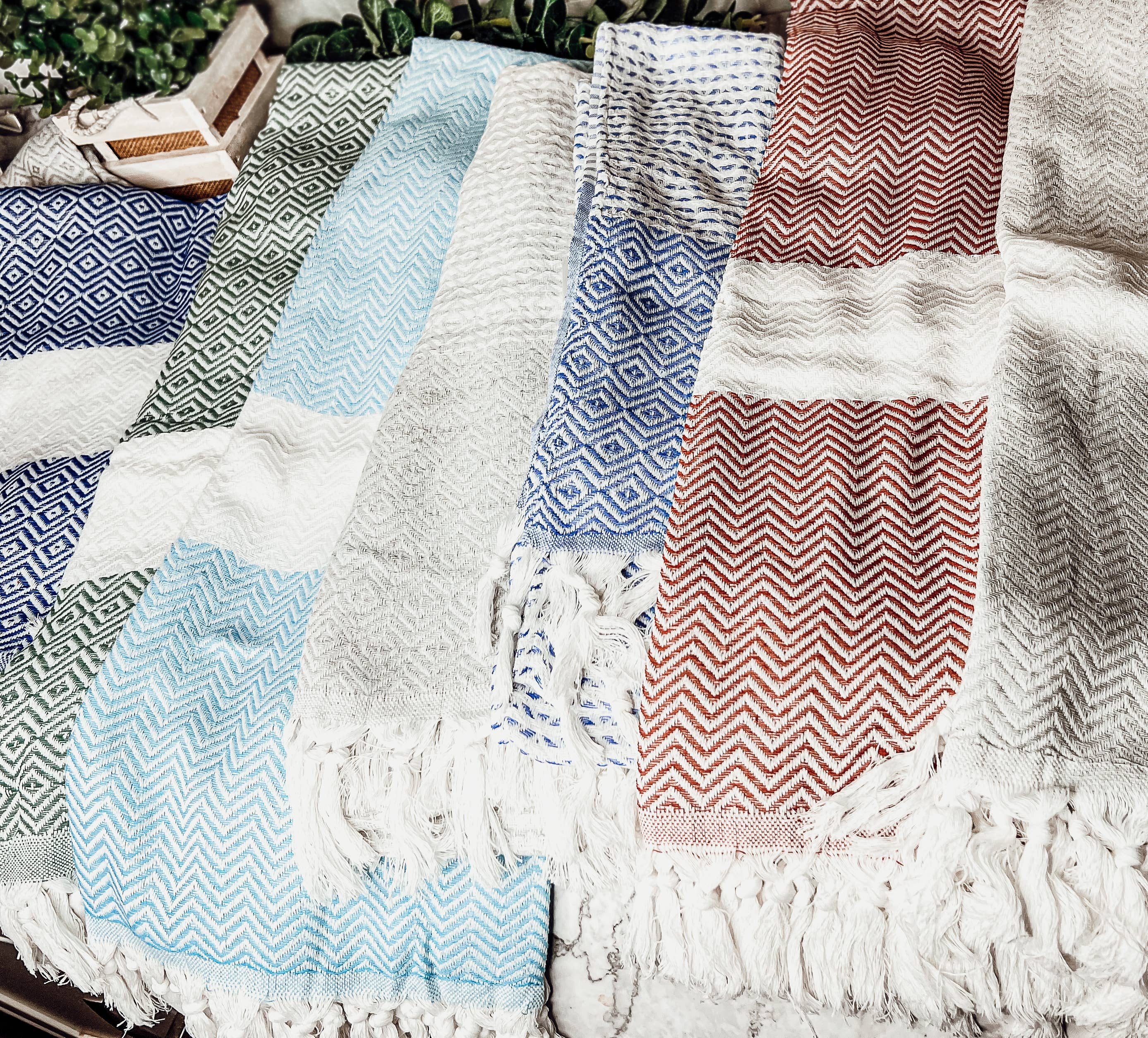 Gia Roma - Vente Serviettes de bain - Serviettes turques Grandes serviettes 100% coton | 40 x 70 « | 200 g/m²40