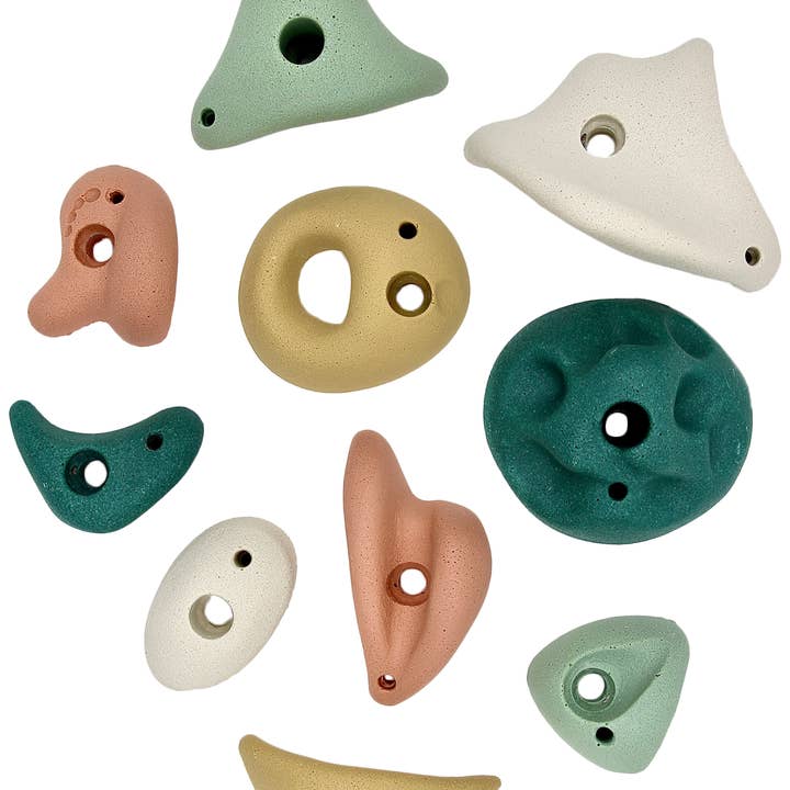 Earth tones Everett & Avery Co. Premium Rock Climbing Holds (Earth Tones) for wholesale on Faire4