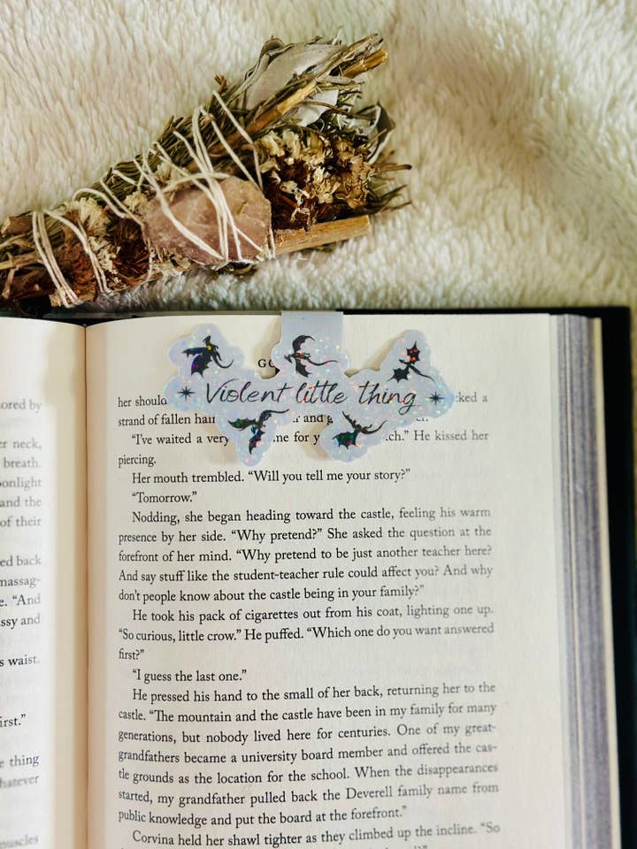 Violent petit marque-page magnétique pour la vente par Brinnvill Books