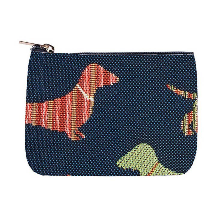 Dachshund - lille pung med lynlås for engroshandel hos Signare Tapestry
