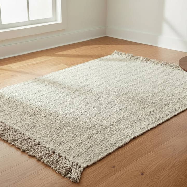 Tapete de algodão com tear manual por atacado de absolutely natural lifestyle