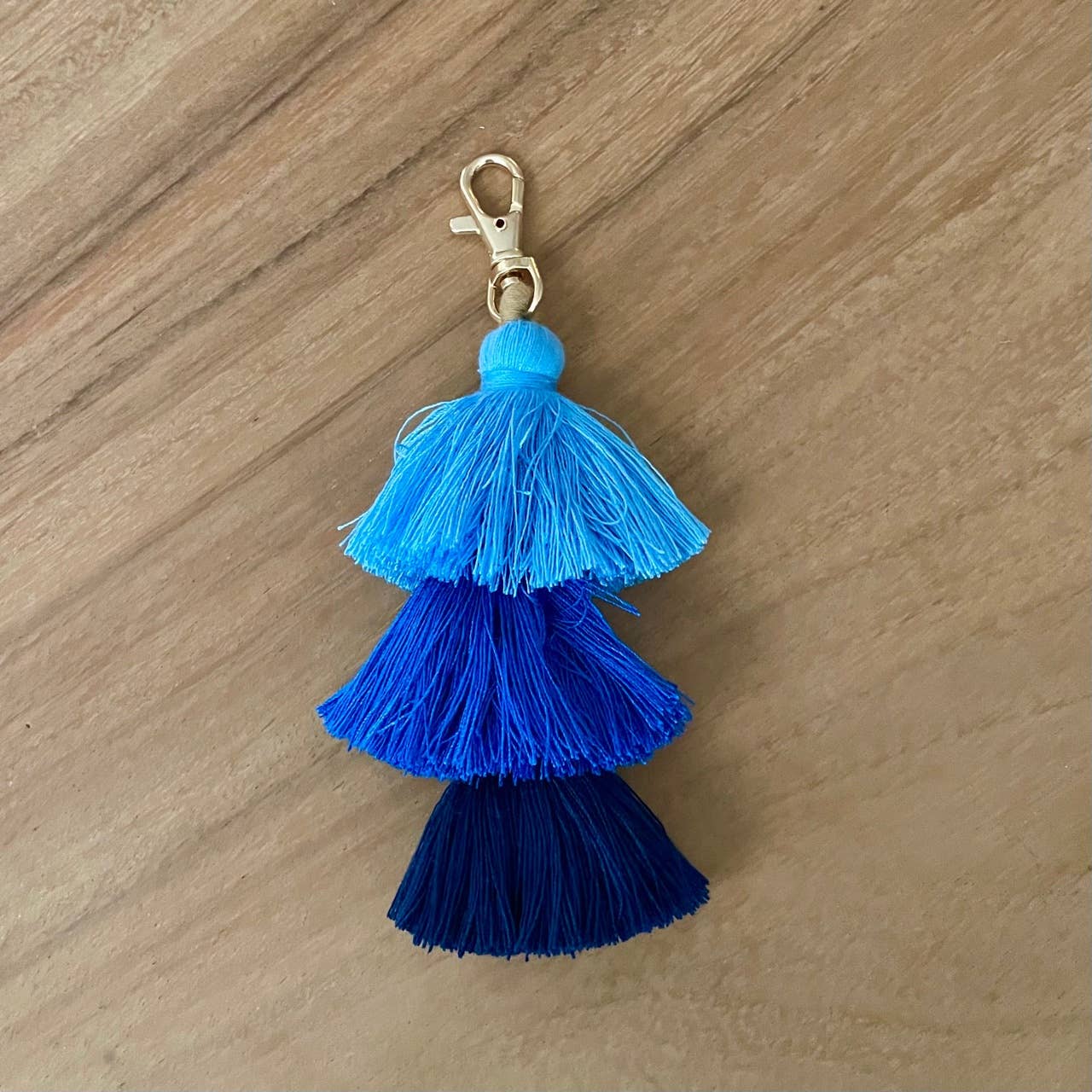 Palmy Pineapple - Wholesale Keychain - Women's - 3 Tiered Large Ombre Tassel with Clasp4