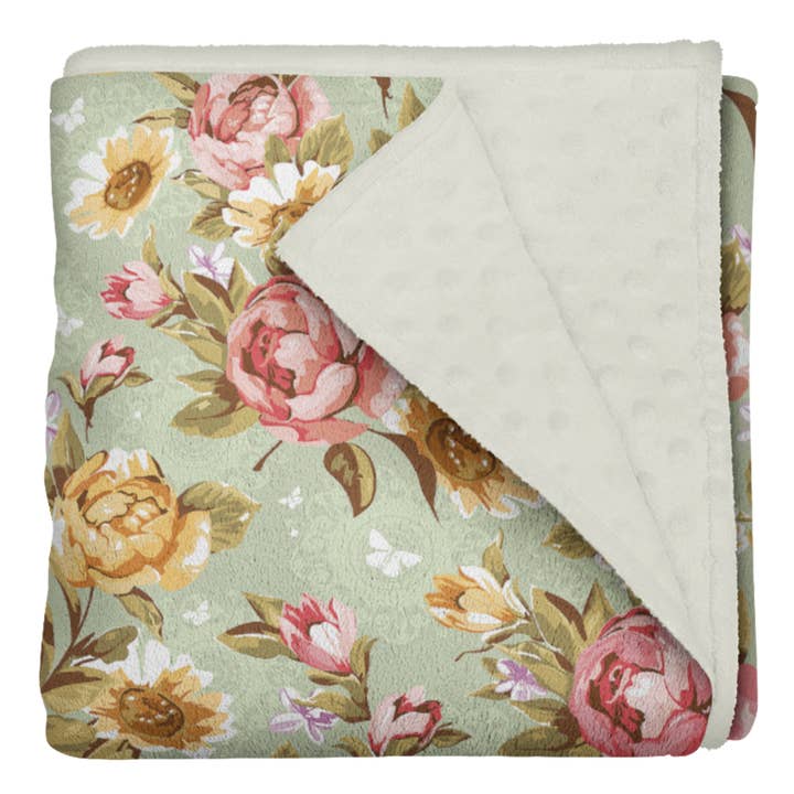 Grace Minky Blanket for wholesale by Les Bambins