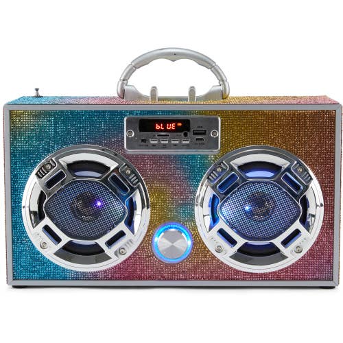Trend Tech Brands - Wholesale Speakers - Swirl Bling Wireless Boombox with FM Radio