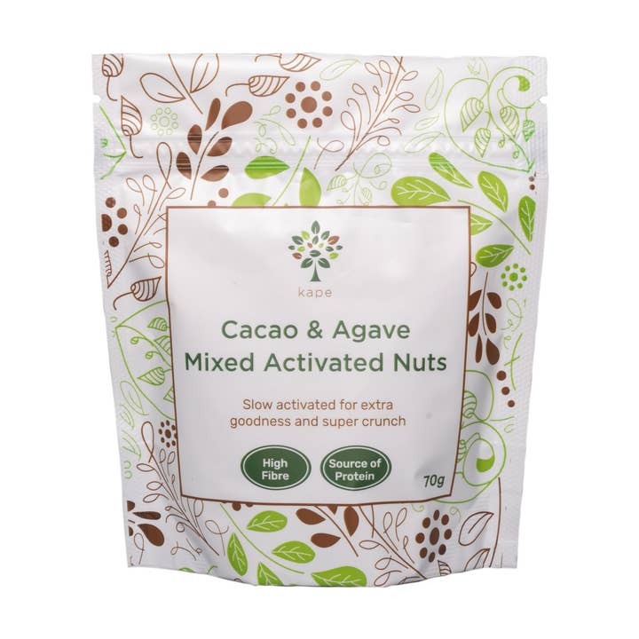 Maple and Cacao Mixed Activated Nuts 70g for wholesale by Kape