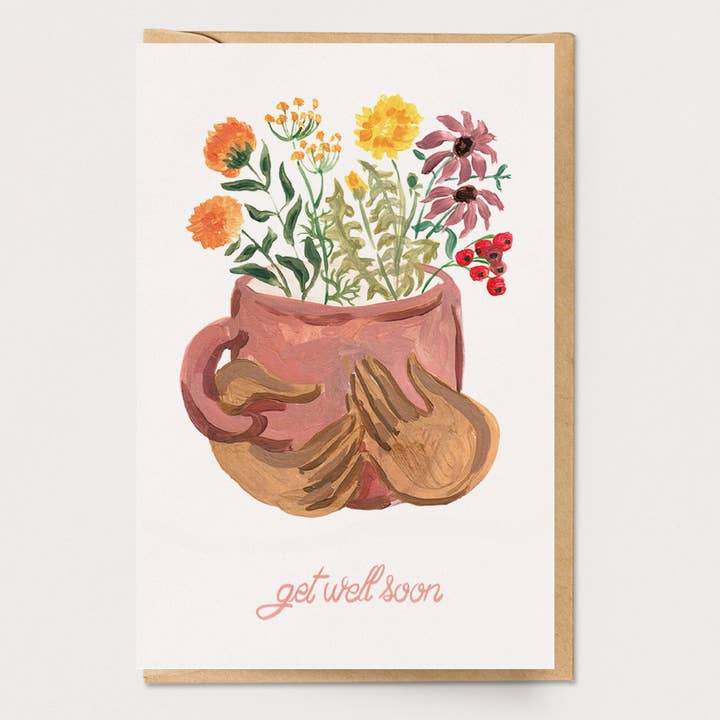 Cartão de Encorajamento com Chá de Melhoras por atacado de Ingrid Press