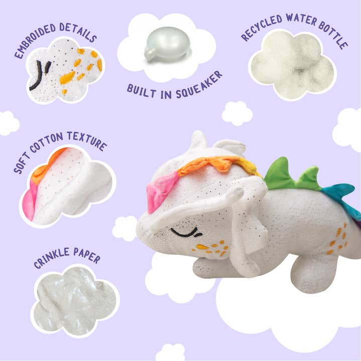 Snugarooz Dreamer the Dragon Plush Dog Toy Snugarooz Dreamer the Dragon Plush Dog Toy