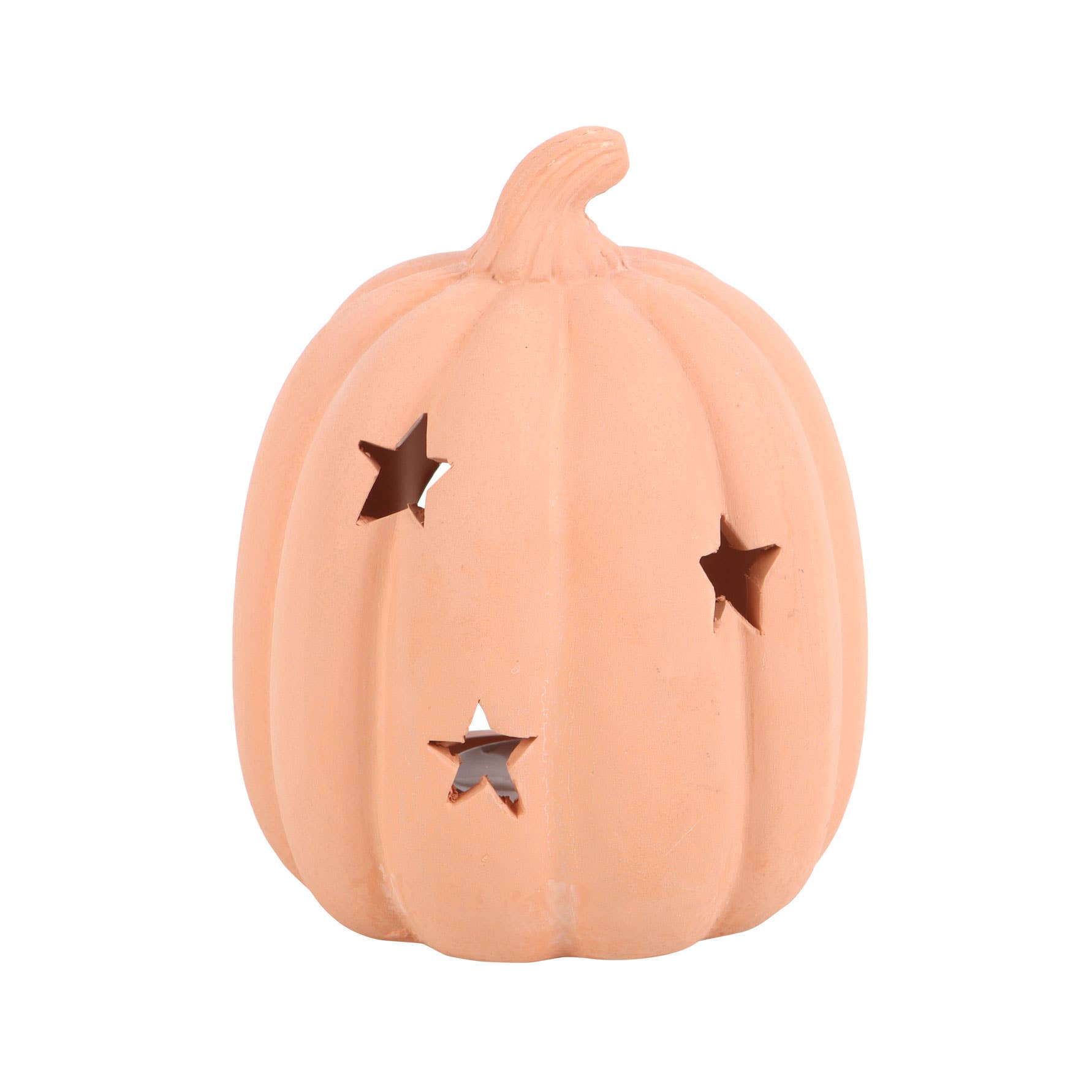 Something Different Wholesale – wholesale Candle holder – 9cm Terracotta Fall and Halloween Pumpkin Tealight Holder1