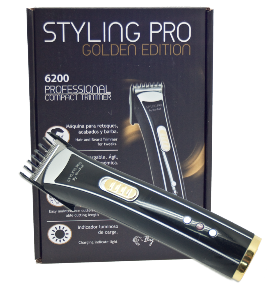 sesioMWorld - M·O·I Professional - Wholesale Scheerapparaat - Heren - Draadloze trimmer STYLING PRO Golden Ed. 6200 voor baard en bakkebaarden0