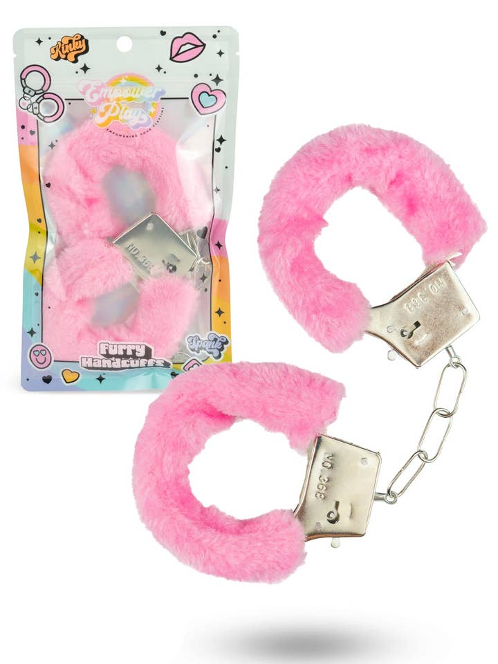 Empower Play™ Furry Handcuffs — Soft Beginner Bondage Cuffs (Cupcake Pink) for wholesale by Intimita Novelties