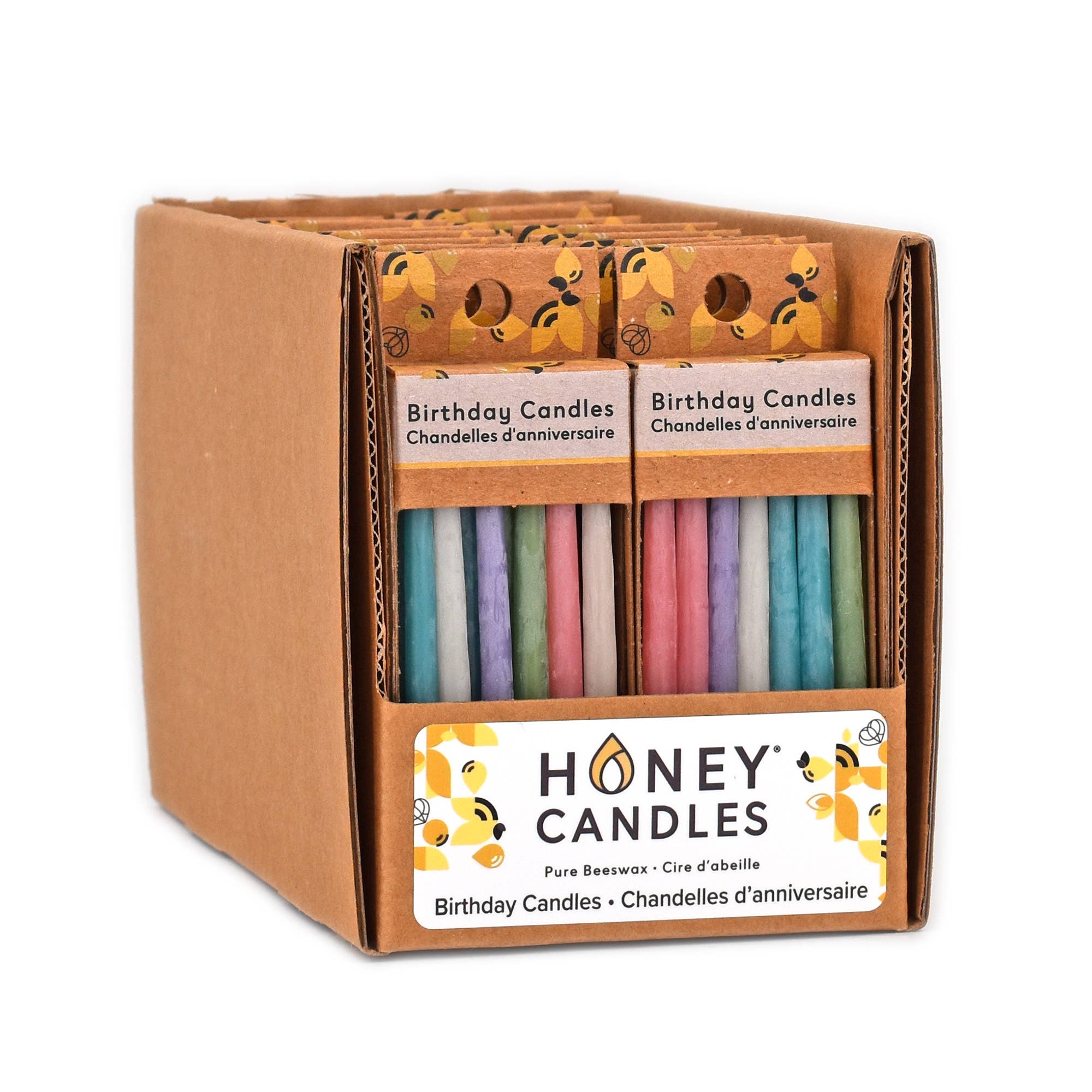 Honey Candles - Wholesale Cake Candle - Beeswax Birthday Candles - Pastel