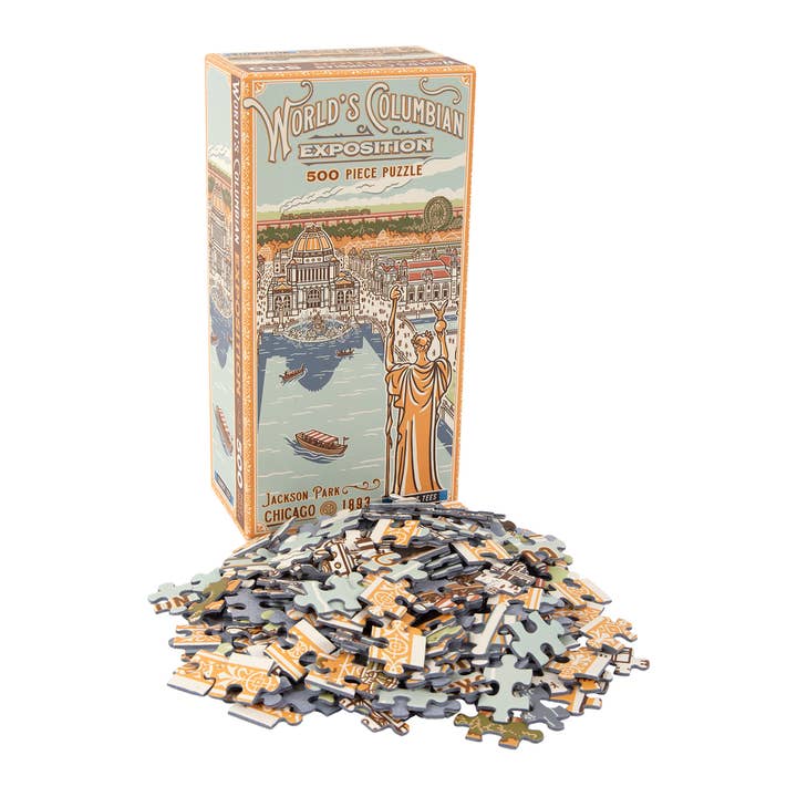 World's Columbian Exposition 500 Piece Puzzle for wholesale by Transit Tees